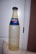 VINTAGE Large Pepsi Bottle to store change or money in