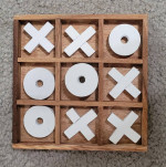 Wooden Tic Tac Toe Game