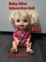 2012 Hasbro Baby Alive Doll