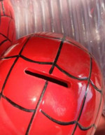2 spider man piggy banks