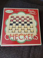 Wood Checker Game - NEW