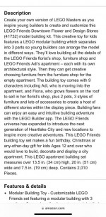 Lego Friends Downtown Flower and Design Stores