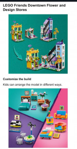 Lego Friends Downtown Flower and Design Stores