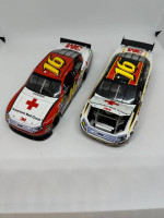 5 Diecast Car Toys: VW Bug, Cord, Corvette, Ford Fusion Race Cars