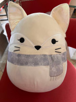 Squishmallows Nadine The Artic Fox Plush Scarf