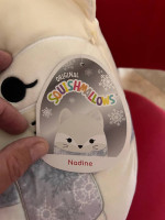 Squishmallows Nadine The Artic Fox Plush Scarf
