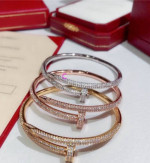 High quality Rose, Silver, Gold diamon nail Bracelent