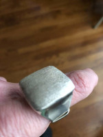 Stunning Sterling designer statement ring W7 1/2-8