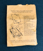 Vintage 1970’s Picture Portrait Charm Jewelry With Instructions