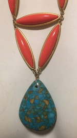Vintage David Aubrey Handmade Statement Necklace
