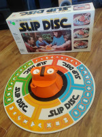 MILTON BRADLEY SLIP DISC SKILL & ACTION BOARD GAME 1980 MB COMPLETE