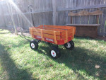 Radio Flyer, Big Red Classic Woodie Wagon, All-Terrain Air Tires