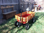 Radio Flyer, Big Red Classic Woodie Wagon, All-Terrain Air Tires