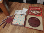 Scrabble Parker Brothers 2001 Deluxe Turntable Game Hasbro