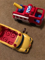 Little People Bus and Fire Truck