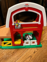 Little People Barn and cow