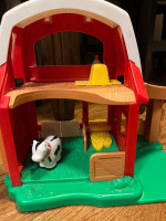 Little People Barn and cow
