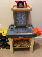Kids Tool Work Bench with wood blueprints