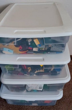LEGO TOTES FULL OF MIXED SETS