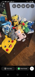 Collection of Pokémon Plushie