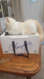 Original vintage karl laggerfeld cat and mouse choupette steiff