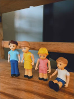 RARE 1990's NOSTALGIC LITTLE TIKES DOLLHOUSE FIGURES (11-pc)