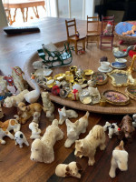 Huge vintage doll house lot