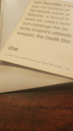 1977 star wars Luke Skywalker collectable card