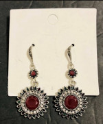 NEW Boho Sunflower Dangle Rhinestone Drop Earrings