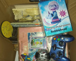 Box of toys and misc
