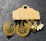 NEW Three Pair Boho Dangle/Drop Earrings