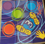 *set of Four (4) 🎵 'TWISTER' DANCE MOVES MATS
