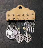 Six Pair Boho Dangle/Drop Earrings NEW