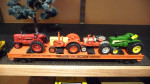 2 MTH PREMIER FLAT CARS/ TRACTORS & CONSTRUCT EQUIPT + OTHER IN PHOTOS