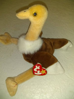'STRETCH' TY Beanie Babies - OSTRICH 1997