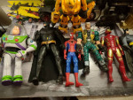 14" Talking Batman & 12" Ironman, Spiderman, Transformer & Buzz