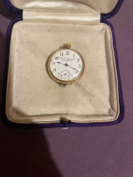 Oshkosh/ R.B.Anger Gold Watch. J.R. Chapman co. victorian, purple case