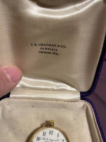 Oshkosh/ R.B.Anger Gold Watch. J.R. Chapman co. victorian, purple case