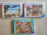 14 New Sealed Ravensburger Puzzles 1,000 pc (4 Pictures) - 20 each
