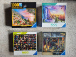 14 New Sealed Ravensburger Puzzles 1,000 pc (4 Pictures) - 20 each