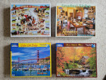 13 White Mountain Puzzles (3 Pictures) - All Complete - 10 each
