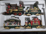 Huge Train Lot 10 Trains plus track - BRIGHT MODEL 380 HOLIDAY EXPRESS ANIMATED