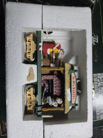 Huge Train Lot 10 Trains plus track - BRIGHT MODEL 380 HOLIDAY EXPRESS ANIMATED