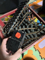 Huge Train Lot 10 Trains plus track - BRIGHT MODEL 380 HOLIDAY EXPRESS ANIMATED