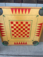 Vintage Carroms Game Board.