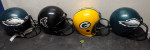 2- Franklin Philadelphia Eagles, Packers , Falcons Football Helmets