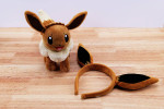 Pokemon Eevee headband and plush set
