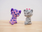 TY Beanie Boos Plush Leopard Cats Kittens TYSilk Kiki Reagan