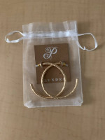 “Plunder” 2inch Gold Tone Hoops New!