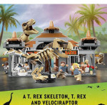 LEGO JURASSIC WORLD: Visitor Center: T. rex & Raptor Attack (76961)
